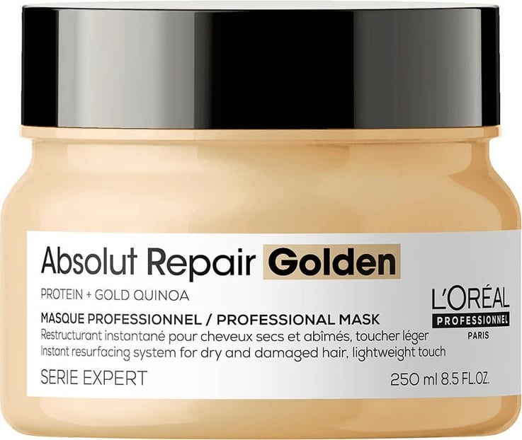 Maskë për flokë L'Oreal Professionnel Serie Expert Absolut Repair Golden Mask për femra, 250ml