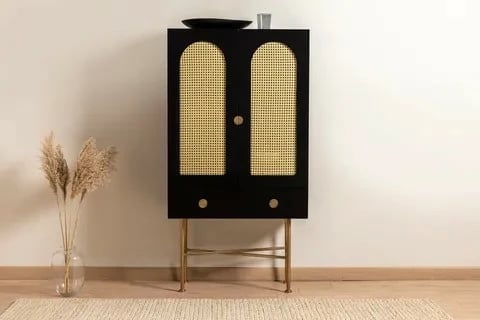 Konsol Skye Decor Cliff 150, e zezë