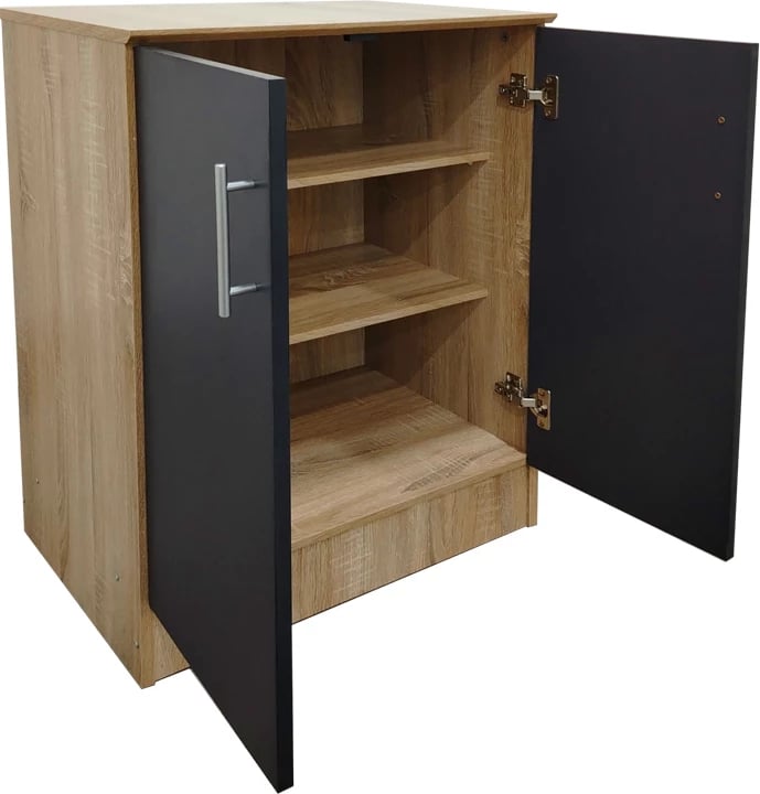 Dollap për këpucë Souken, sonoma-gri e errët, 60x40x80cm