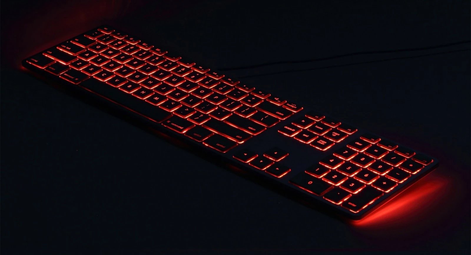 Tastierë Matias FK318L për Mac, alumini, me ndriçim RGB, Gri