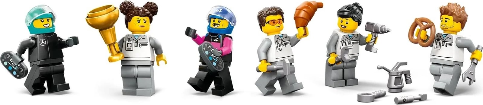 Set LEGO City 60444, Garazh F1 & Vetura Mercedes-AMG & Alpine