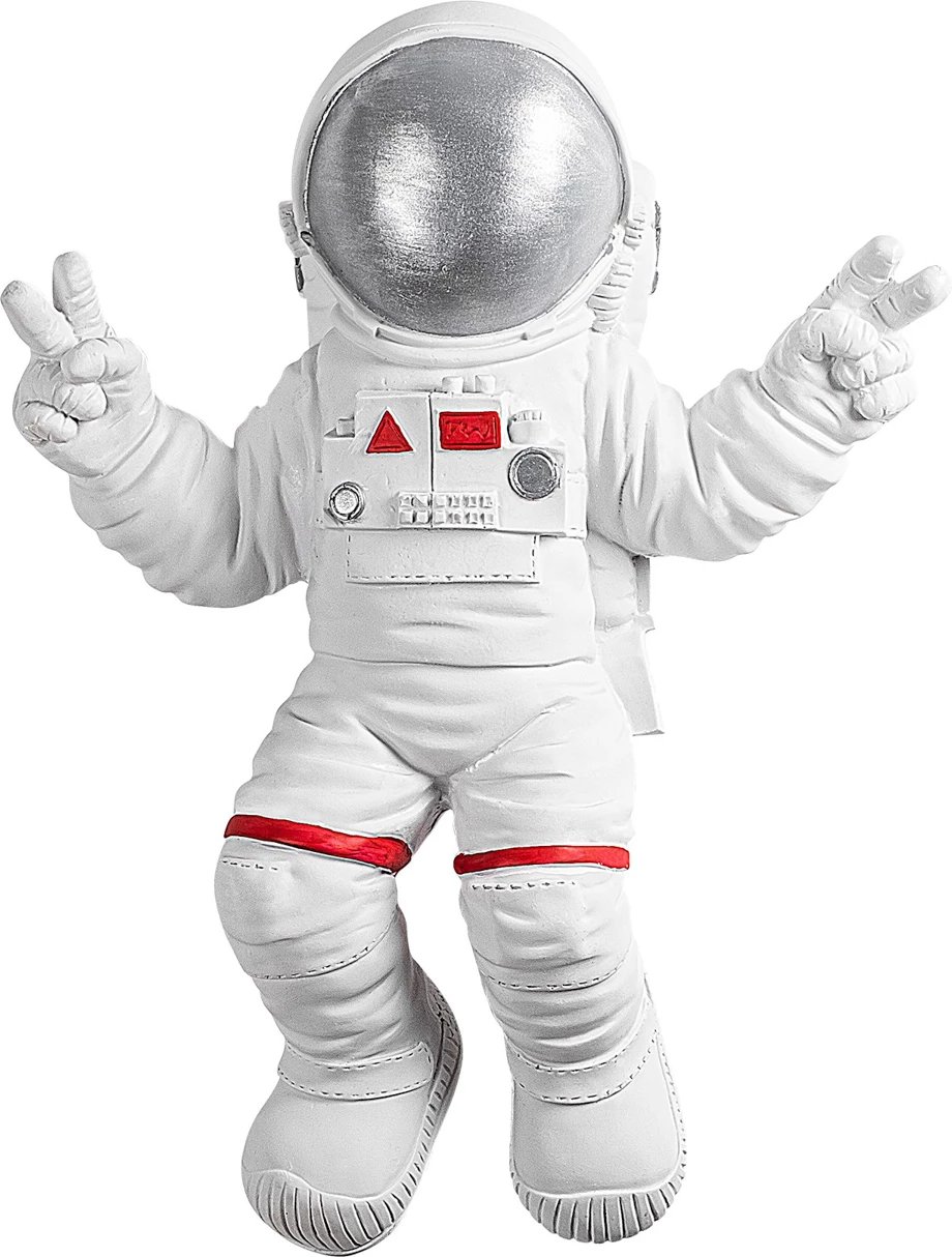 Aksesor dekorativ muri Wallity, astronaut me shenjë paqeje - 2