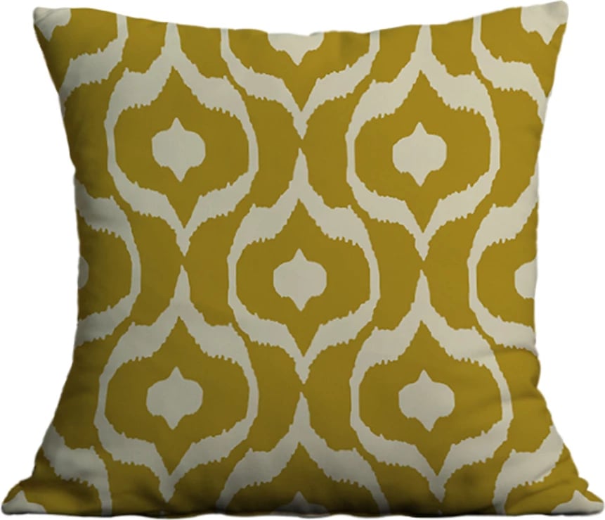 Jastëk dekorativ Acai, kadife, ngjyrë bezhë-dijon-gri, 45x45cm