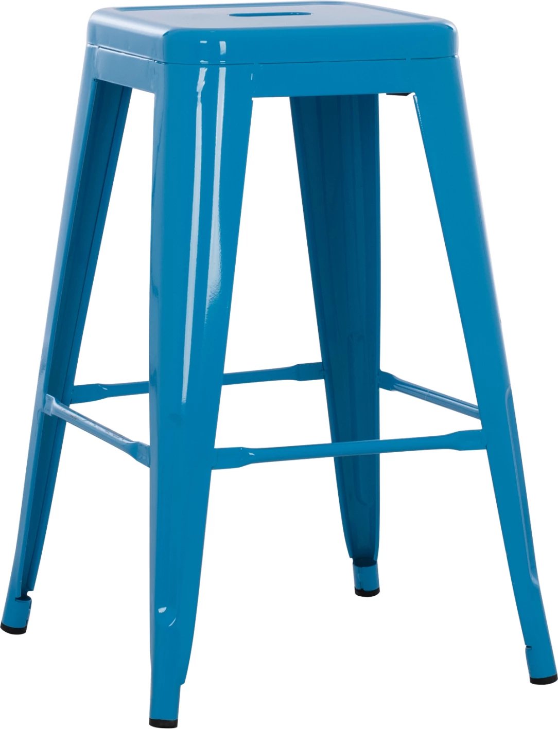 Karrige për bar metalike, mesatare, FH8573.08, Melita, ngjyrë blu, 43x43x67 cm