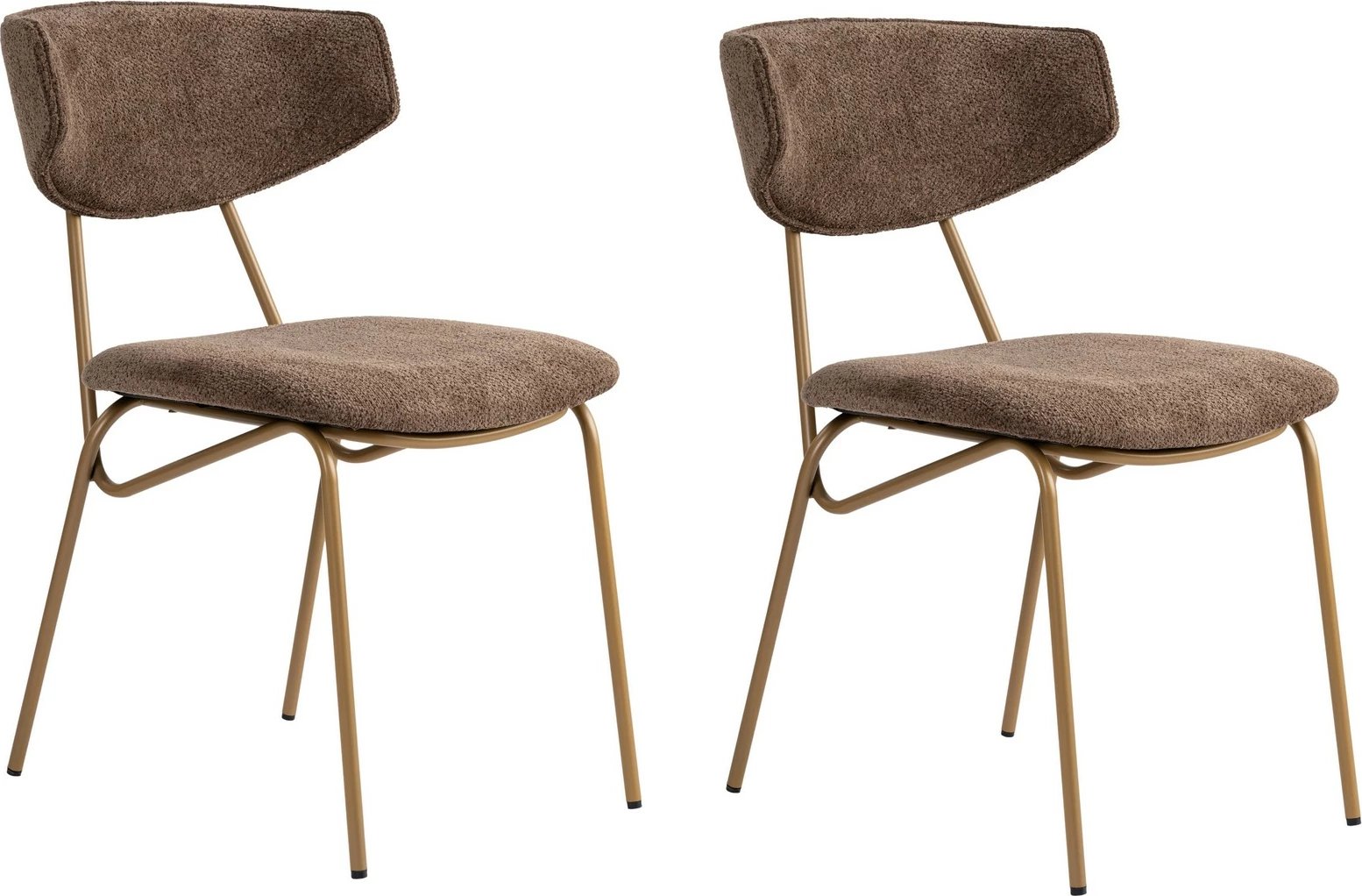 Set karrigesh (2 copë) Skye Decor, ngjyrë kafe dhe ari, Nancy