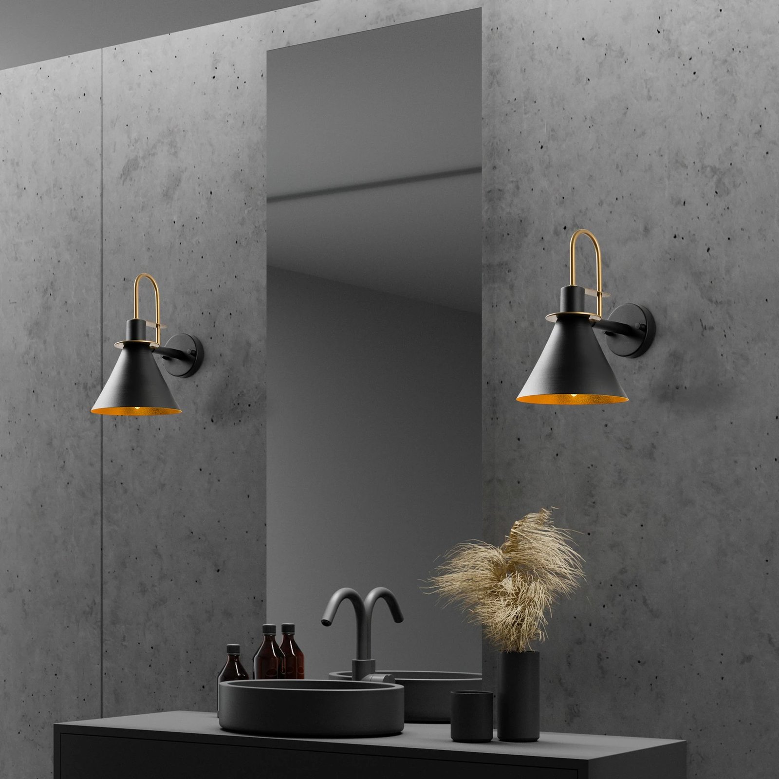 Llambë muri Opviq, Arco - 15040, ngjyrë e zezë