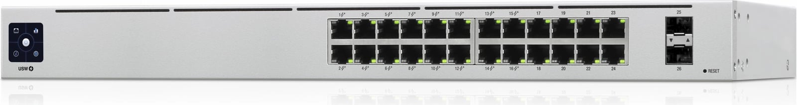 Switch Ubiquiti UniFi 24-Port PoE, Managed, L2/L3, Gigabit Ethernet, Silver