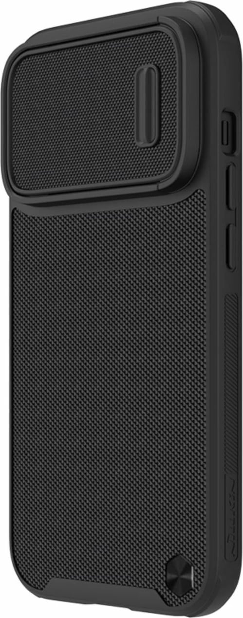 Mbështjellës Nillkin Textured S Case për iPhone 14 Pro Max, me kapak kamere, e zezë Mbështjellës Nillkin Textured S Case për iPhone 14 Pro Max, me kapak kamere, e zezë