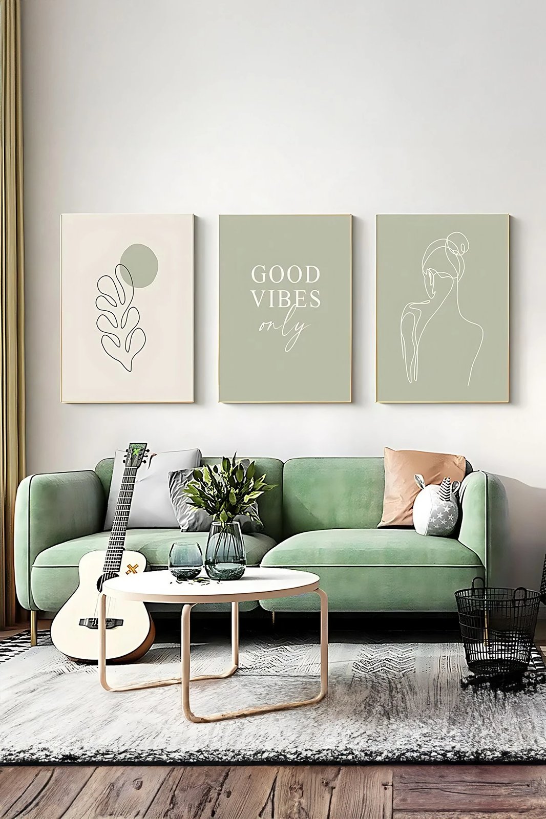 Pikturë dekorative me kornizë (3 copë), Wallity, Artsycllct13