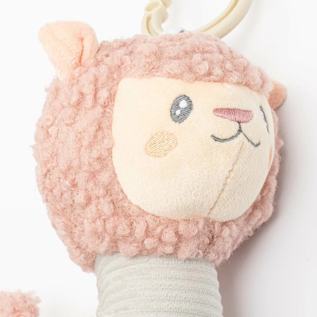 Lodër pelushi varëse, NEW BABY, Lama, me zile dhe dhëmbake, multingjyrëshe