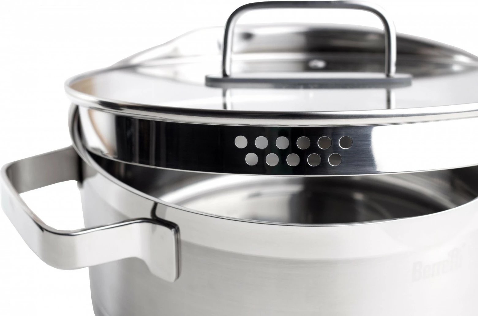 Tenxhere çeliku Berretti Mistral BR-7351, 4.5 L, 26 cm, me kapak, Steel