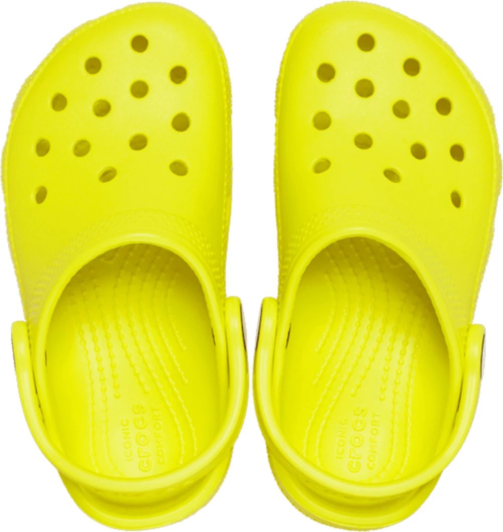 Këpucë Crocs për fëmijë, të verdha