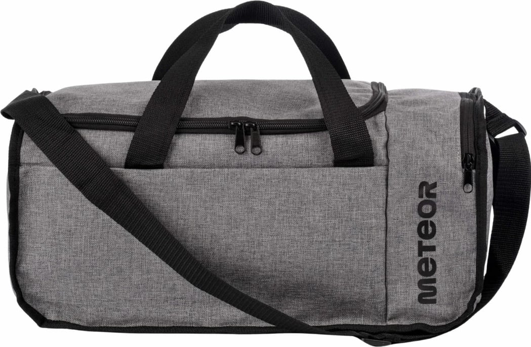 Çantë sportive Meteor unisex, gri-e zezë
