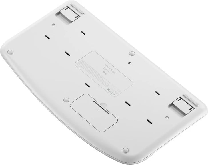 Tastierë Logitech Wave Keys për Mac, Full-size, Wireless, Bluetooth, Membranë, QWERTZ, Bardhë