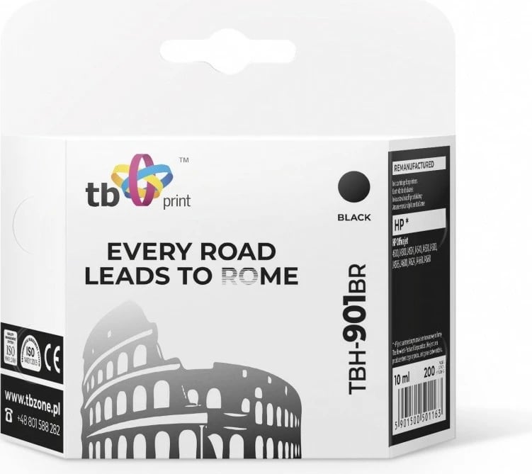 Toner TB Print TBH-901BR për HP Officejet, 10 ml, i zi