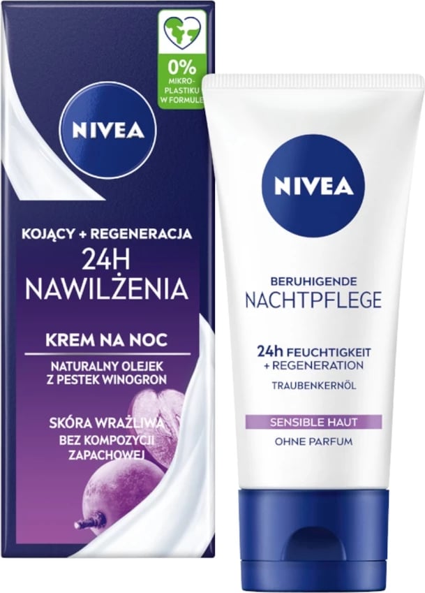 Krem nate hidratues Nivea 24H Moisturizing Soothing and Regenerating për femra 50ml