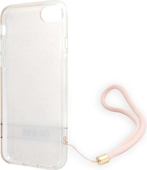 Mbështjellës Guess 4G Print Strap për iPhone SE 2022/SE 2020/7/8, rozë Mbështjellës Guess 4G Print Strap për iPhone SE 2022/SE 2020/7/8, rozë