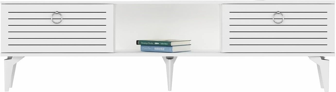 Komodë TV Skye Decor, Arona, e bardhë