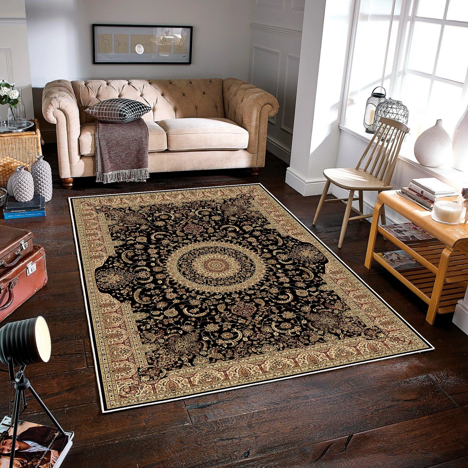 Qilim (100 x 150), ngjyrë kafe, Woobtny0107