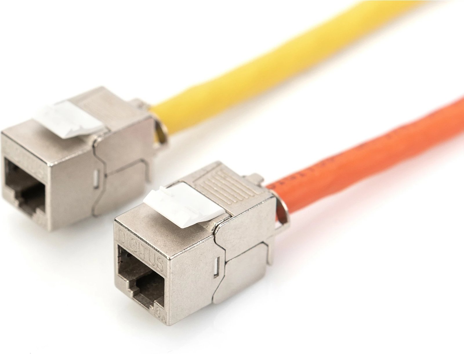 Keystone Jack Digitus Cat6a RJ45, i mbrojtur, metalik