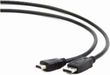 Kabllo Gembird CC-DP-HDMI-10M, DisplayPort në HDMI, 10m, Zi