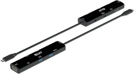 USB HUB Club3D 6in1, HDMI, 2xUSB-C, 2xUSB, LAN, 4K120Hz, PD100W, zi