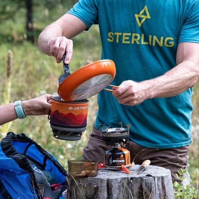 Soba portabile Jetboil MiniMo, 1000 ml, Sunset, për kamping