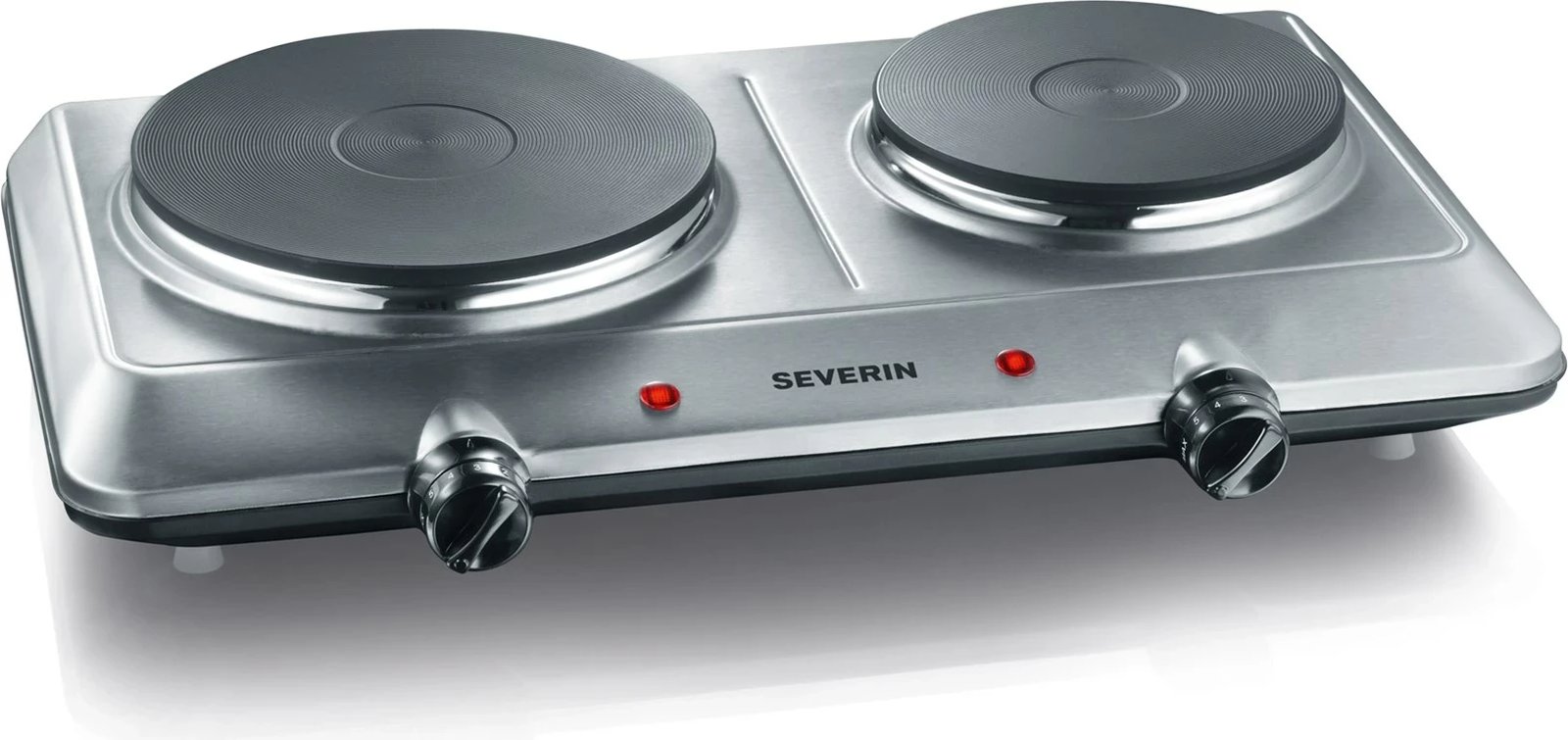 Sobë elektrike Severin DK 1014, 2 pllaka, çelik inoks, countertop