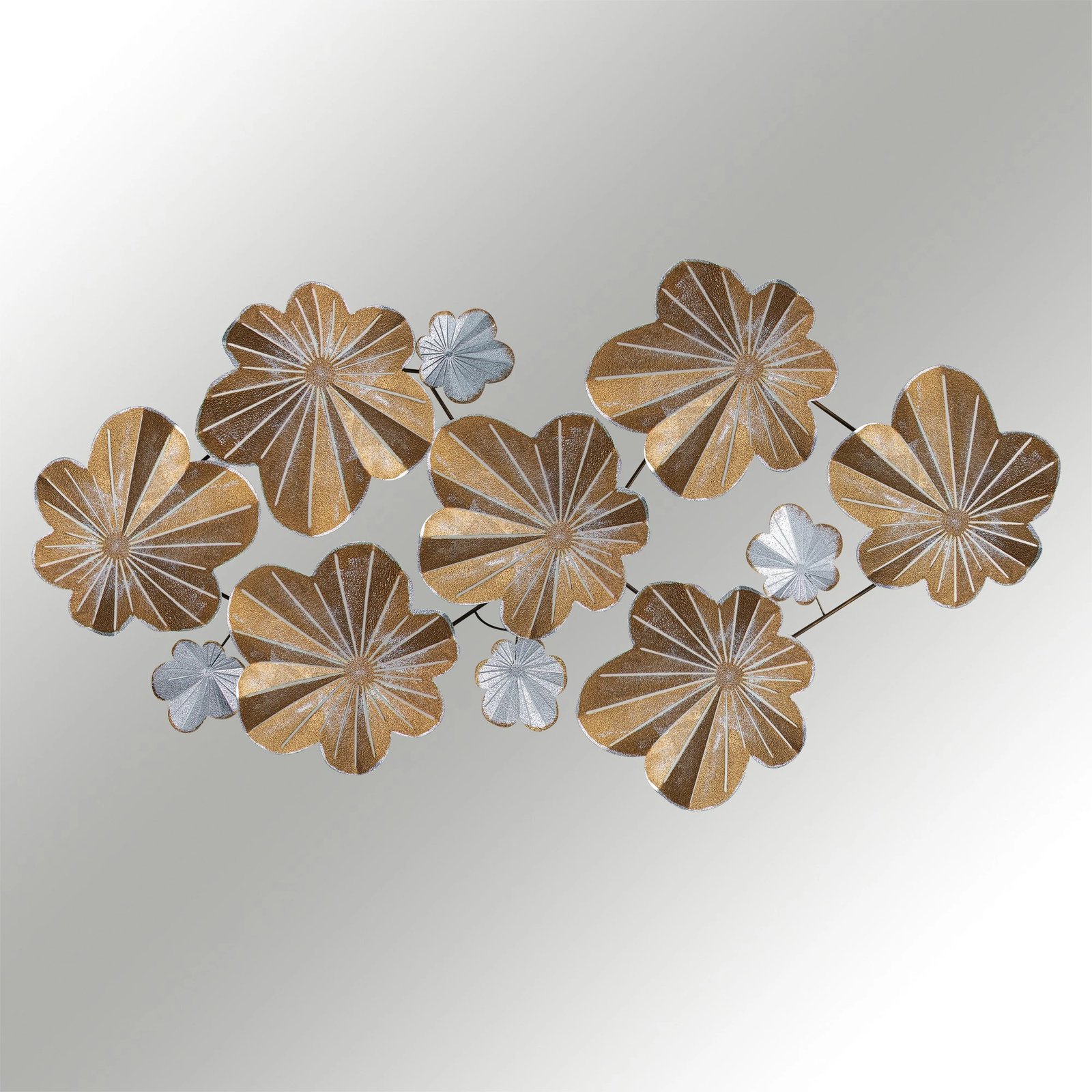 Aksesor dekorativ muri prej metali Wallity, Kadem 2, shumëngjyrësh, 125x14x61.5cm