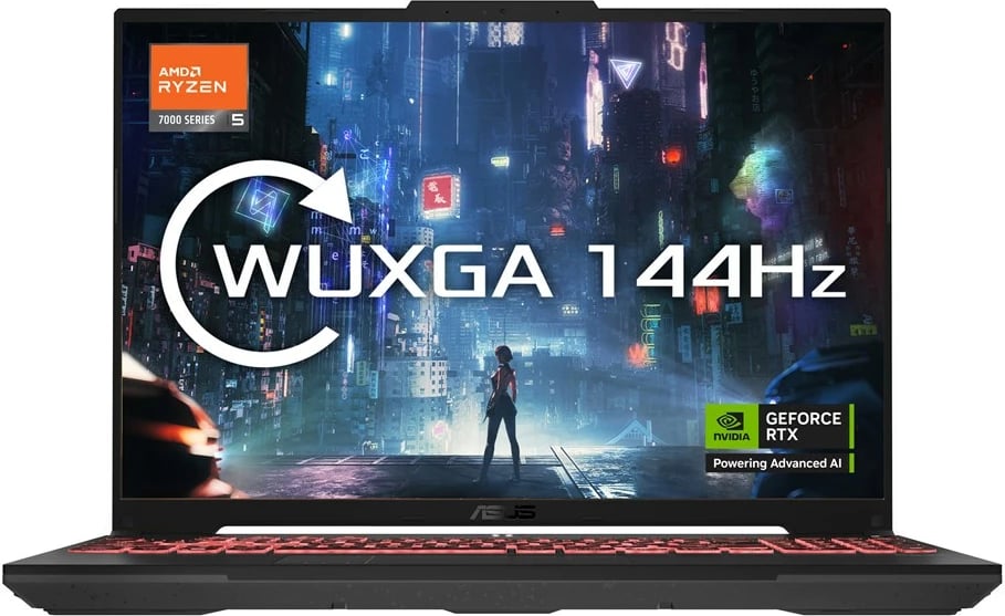 Laptop gaming ASUS TUF Gaming A16 FA607NU-R5165W, 16", AMD Ryzen 5 7535HS, 16 GB RAM, 512 GB SSD, NVIDIA RTX 4050, Zi/Gri