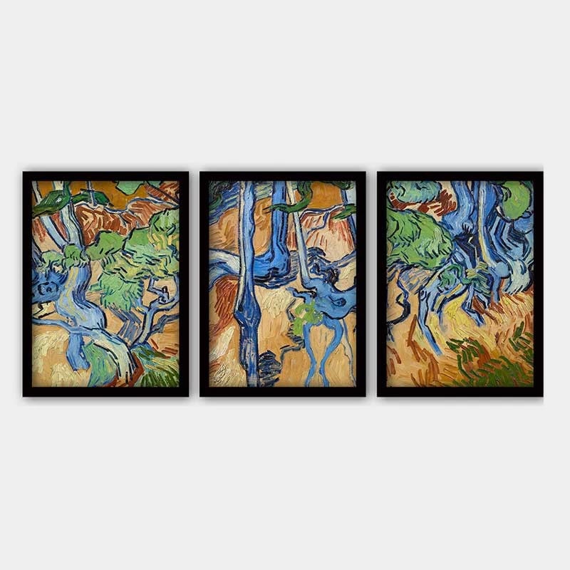 Pikturë dekorative me kornizë (3 copë), Wallity, 3SC_UN3868449_3545