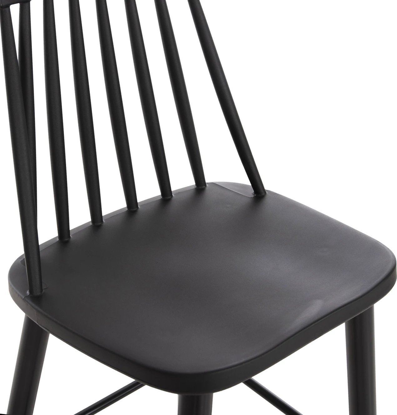 Karrige për bar, vend i lartë, VANESSA FH8459.12, e zezë PP & këmbë metalike të zeza, 47x48,5x107H cm., set prej 2 copë Karrige për bar, vend i lartë, VANESSA FH8459.12, e zezë PP & këmbë metalike të zeza, 47x48,5x107H cm., set prej 2 copë