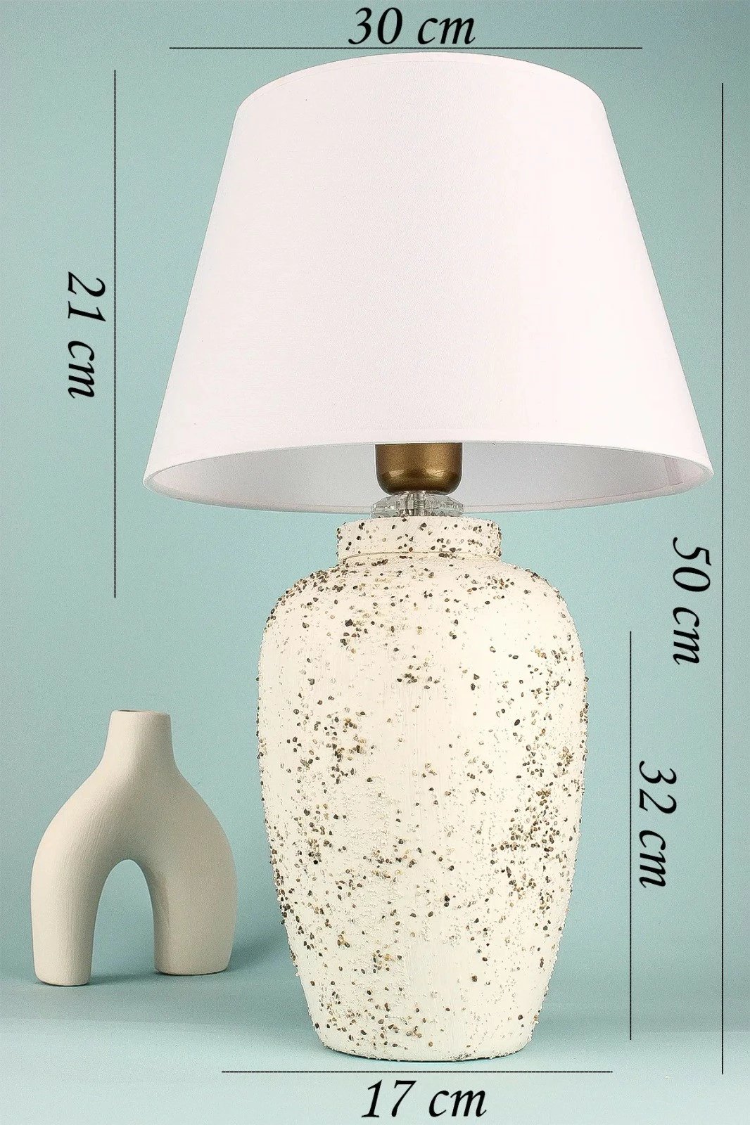 Llambë tavoline Opviq, YL750, ngjyrë e bardhë