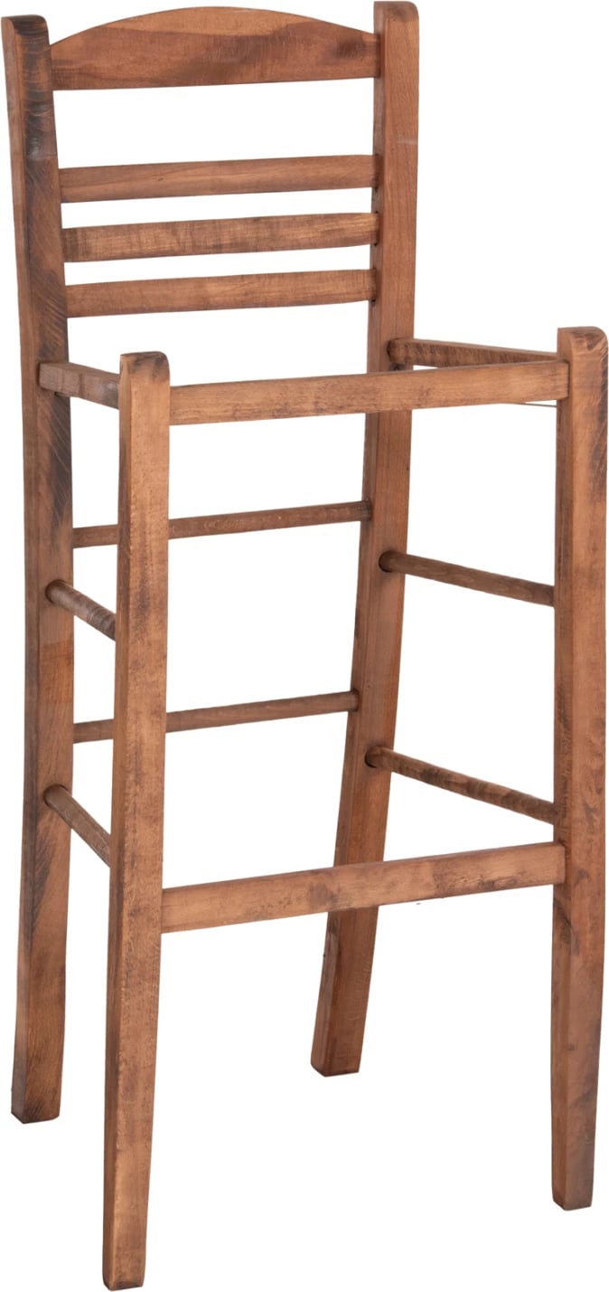 Karrige për bar GADIEL, dru ahu, ngjyrë arre, FH5587.01, 40.5x39x104.5H cm, vetëm korniza