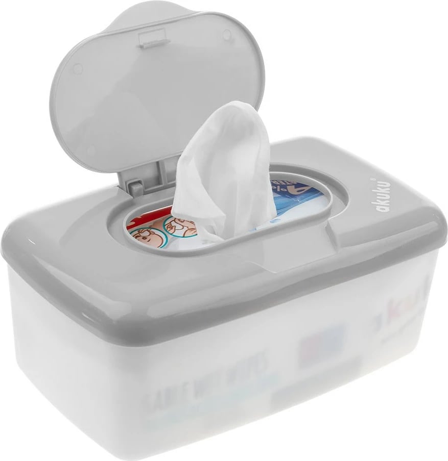 kuti për peceta të lagura Akuku 19x12x7 cm gri