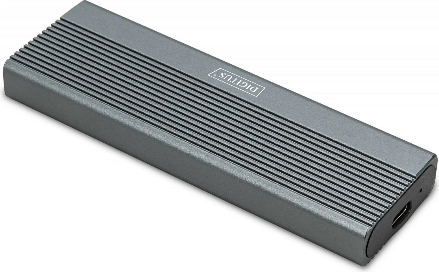 Kasë Digitus DA-71156 për SSD M.2 NVMe/SATA, USB 3.1 Type C, Alumini, Gri