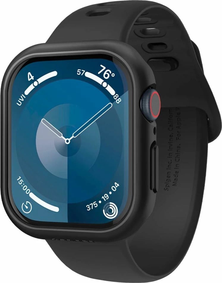 Mbështjellës Spigen Thin Fit për Apple Watch 10, 46mm, Zi