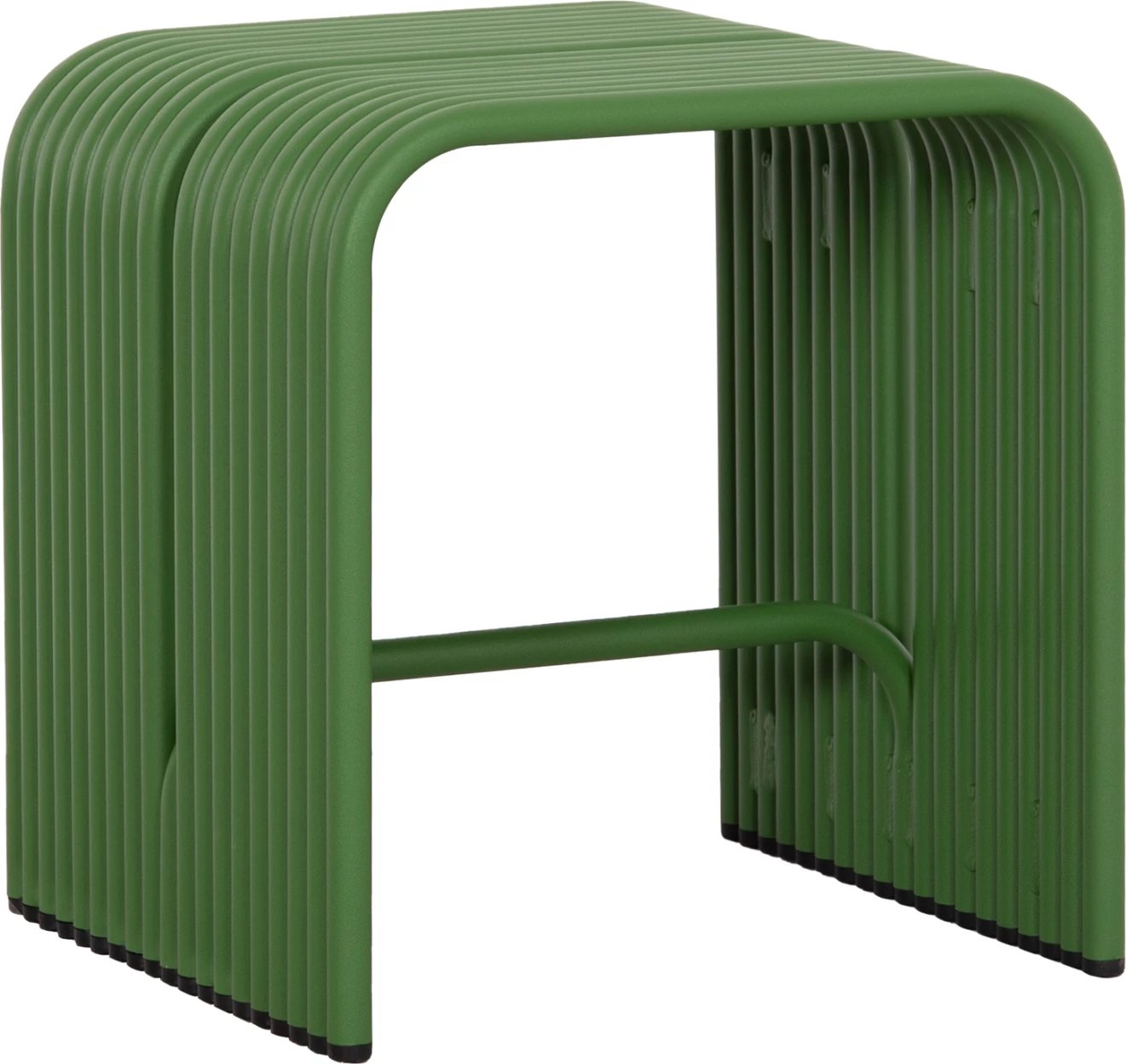 Stool i ulët INTREPID, alumin, ngjyrë e gjelbër, 40x38x42.5cm