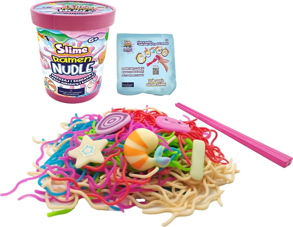 Set lodër slime Epee Slime Ramen Noodle, shumëngjyrëshe