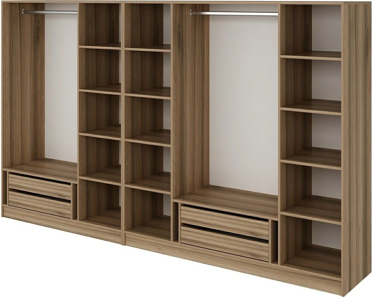 Dollap garderobe Skye Decor, ngjyrë dore, 315x210x52cm