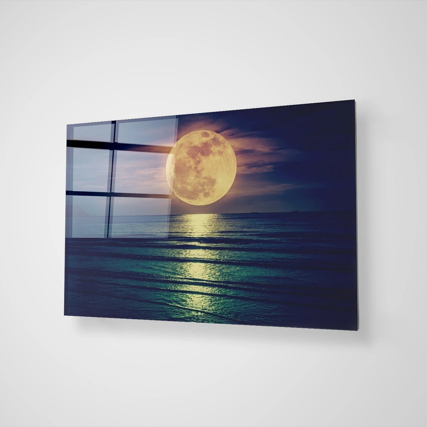 Pikturë dekorative prej xhami të temperuar, shumëngjyrëshe, CAM1044034966 - 50x70cm