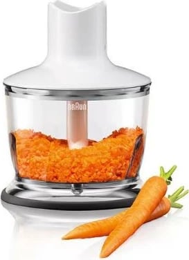 Blender dore Braun MultiQuick 3 MQ 3035 Sauce, 700 W, 2 shpejtësi, bardhë/kaltër, set me aksesorë