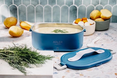 kuti dreke elektrike, Adler AD 4505, 0.8L, blu, me lugë