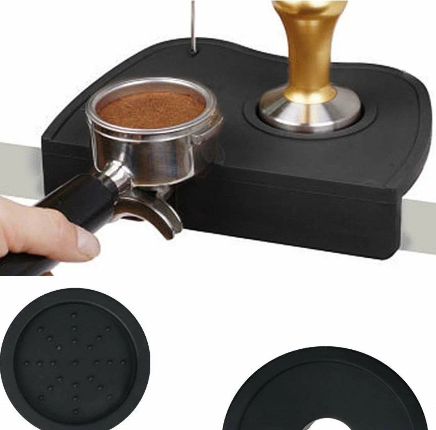 Tapet për shtypje espresso, ngjyrë antracit, Hermia Concept, 18x12cm