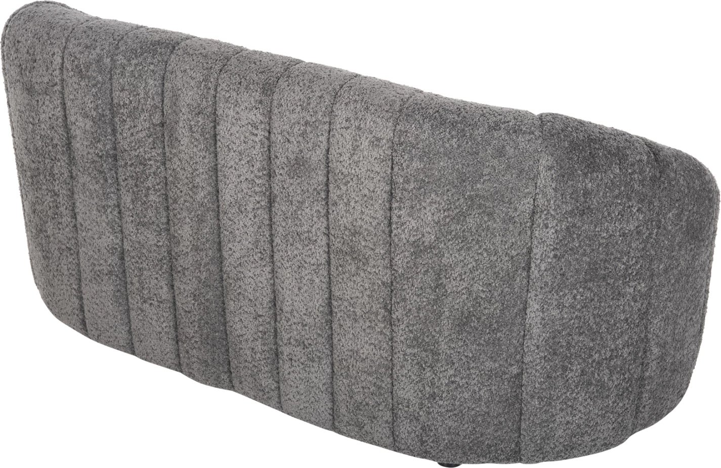 Divan dy vendesh MOBY FH9595.01, pëlhurë boucle gri, 145x82x67H cm