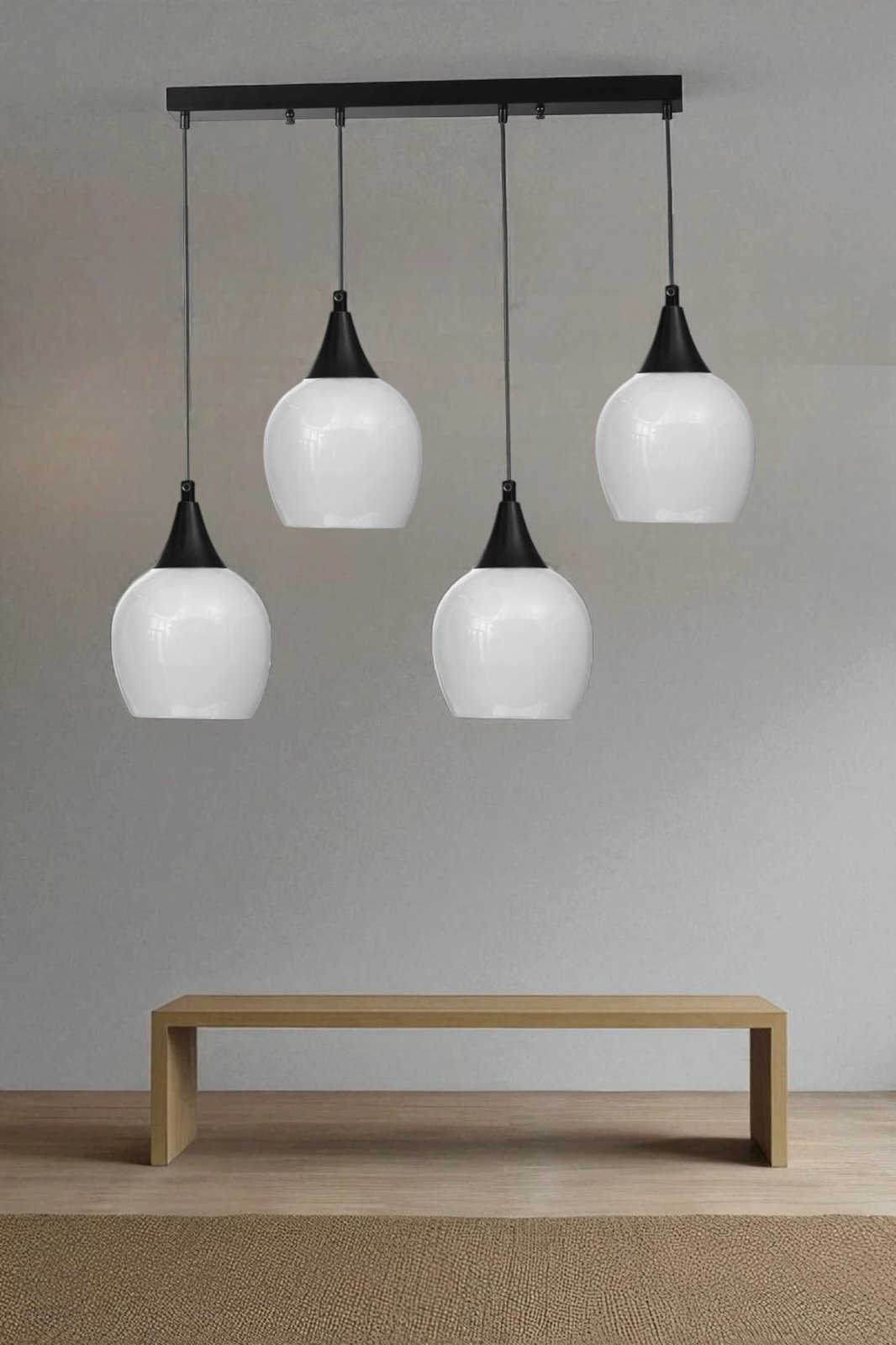 Llambë tavani Opviq, 9065-6, e bardhë dhe e zezë