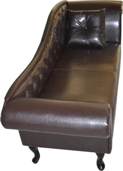 Reel T. Chesterfield Niovi FH3007.01 ngjyrë kafe e errët, krah i majtë, 189x61x84 cm