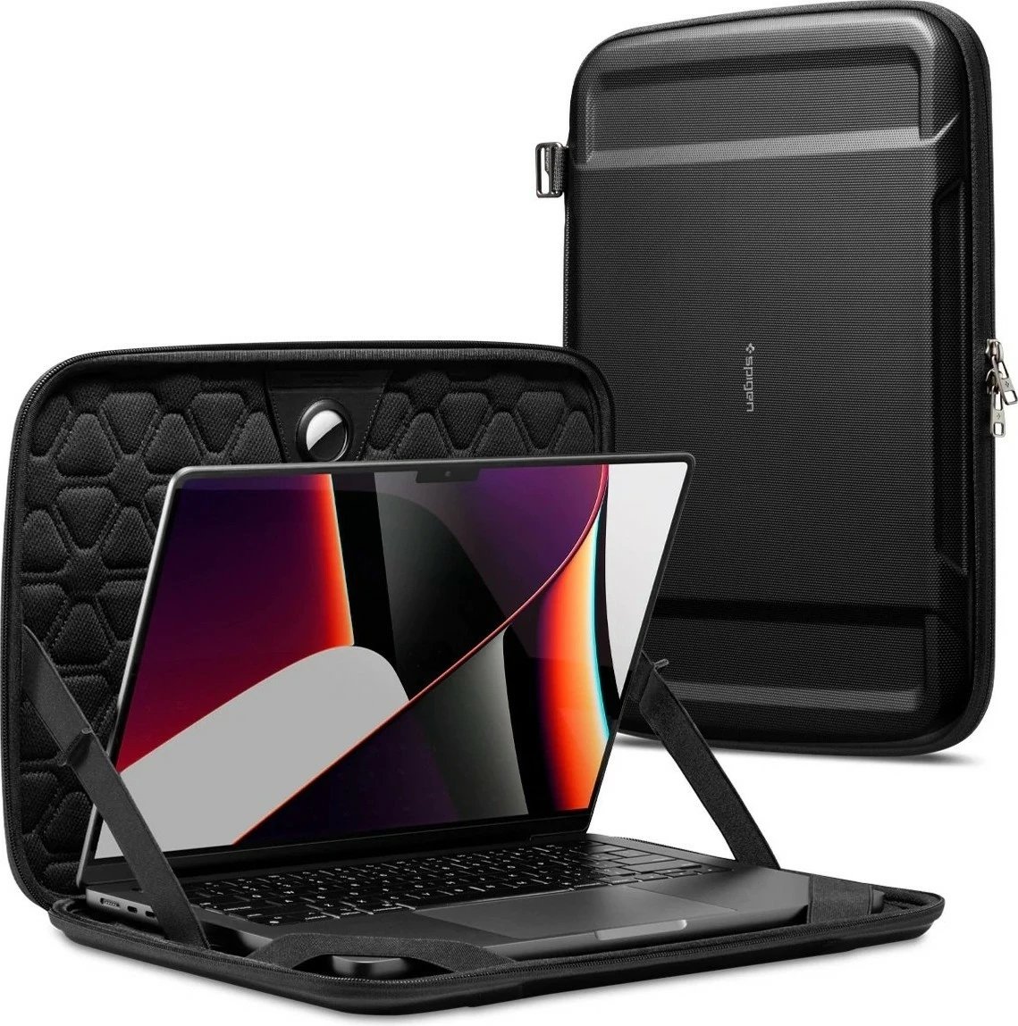 Çantë mbrojtëse Armor Pro, Spigen për laptop Macbook Pro, 16'', e zezë