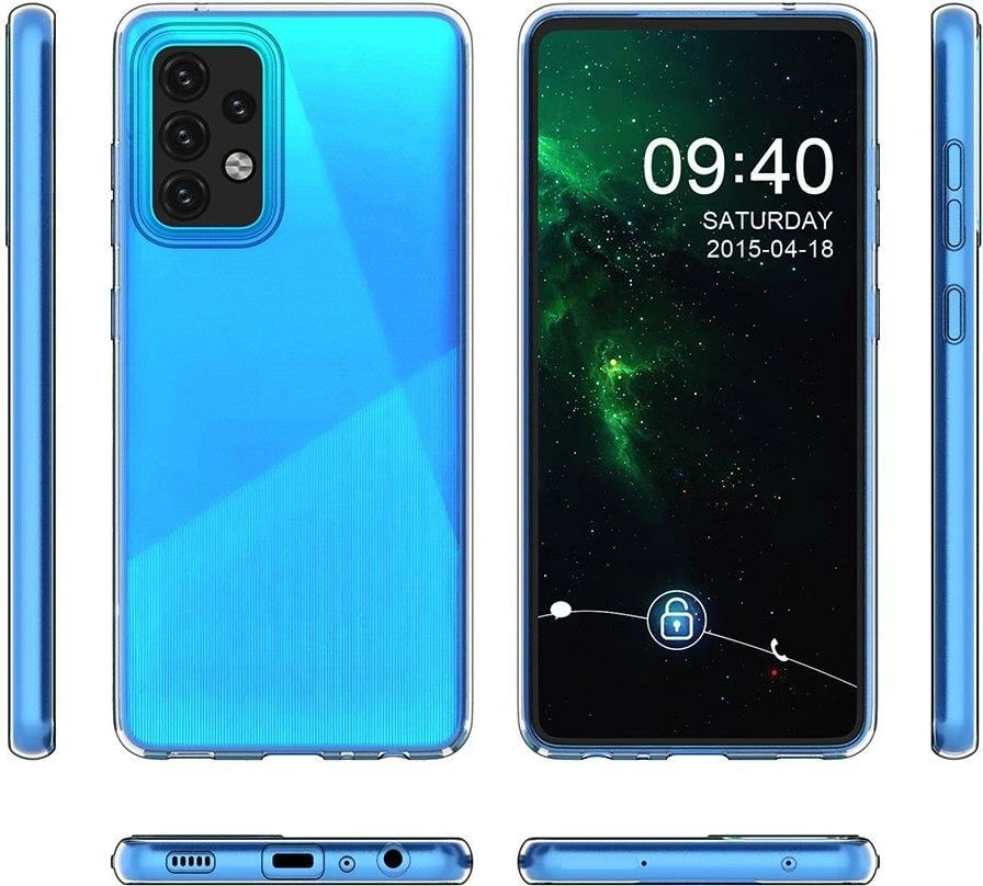 Mbështjellës Hurtel Ultra Clear 0.5mm për Realme C21, Transparent
