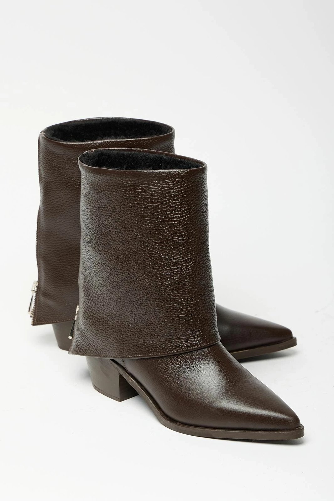 Çizme për gra, lëkurë natyrale, ngjyrë kafe, Jumeon MK1345025KR20-001